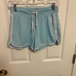 Light blue athletic shorts from just that tie in the front. Size 18/20
